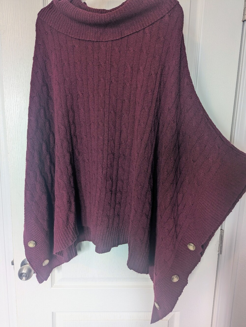 Cowl Neck Sweater Poncho